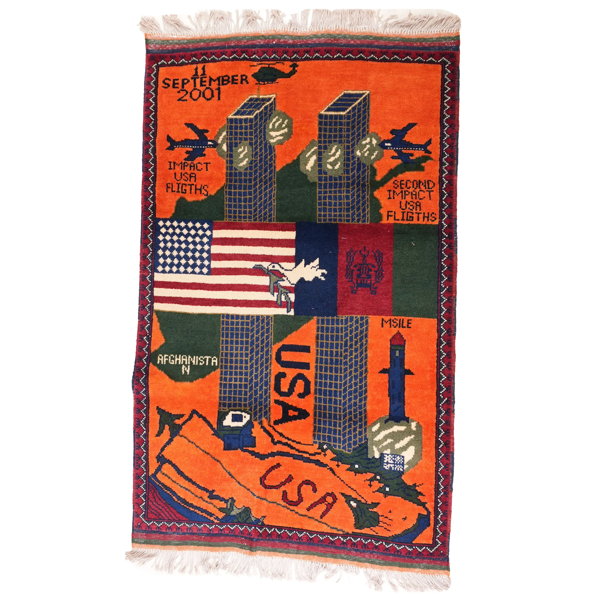 Afghan 9/11 Peace Rug - Image 7
