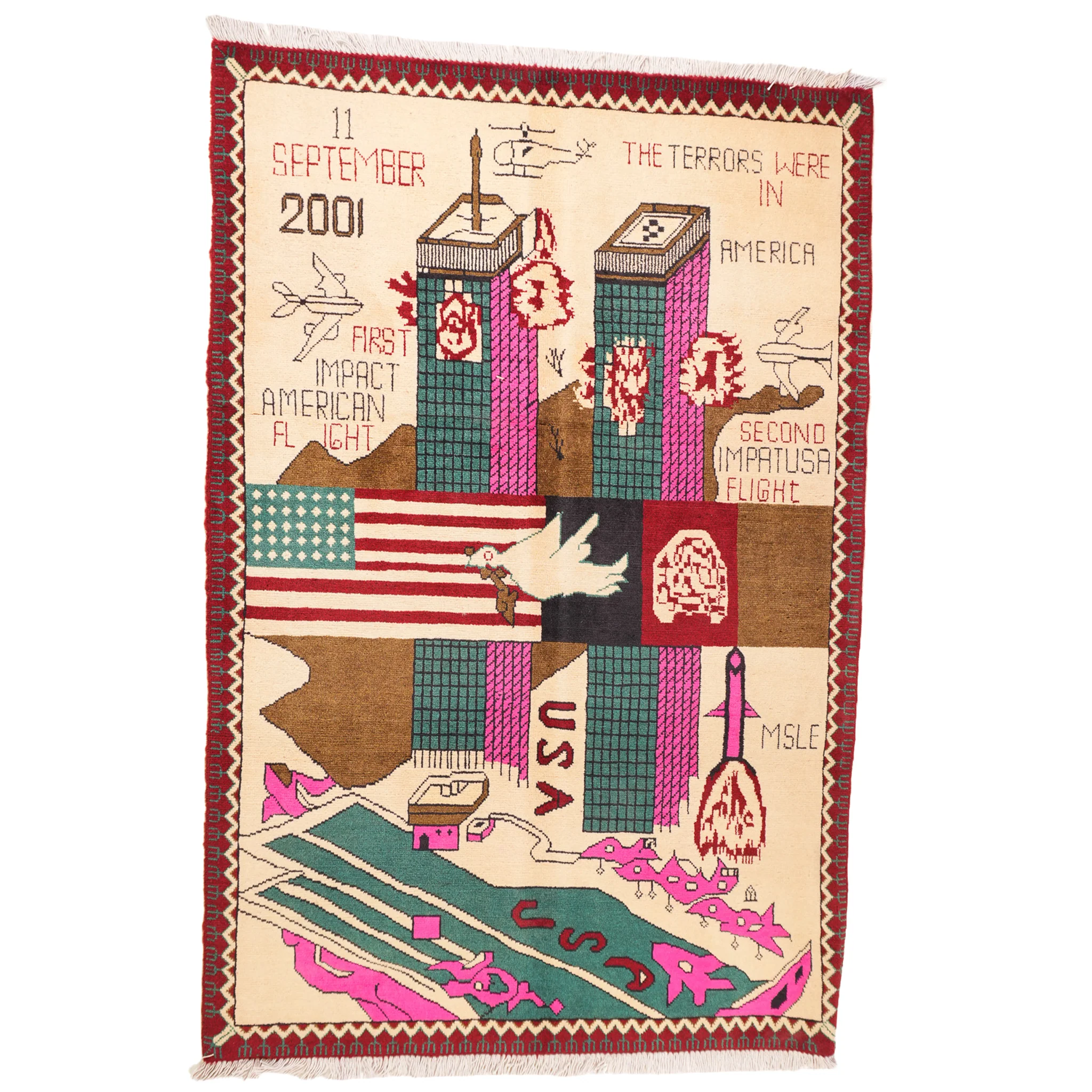 Afghan 9/11 Peace Rug - Image 8