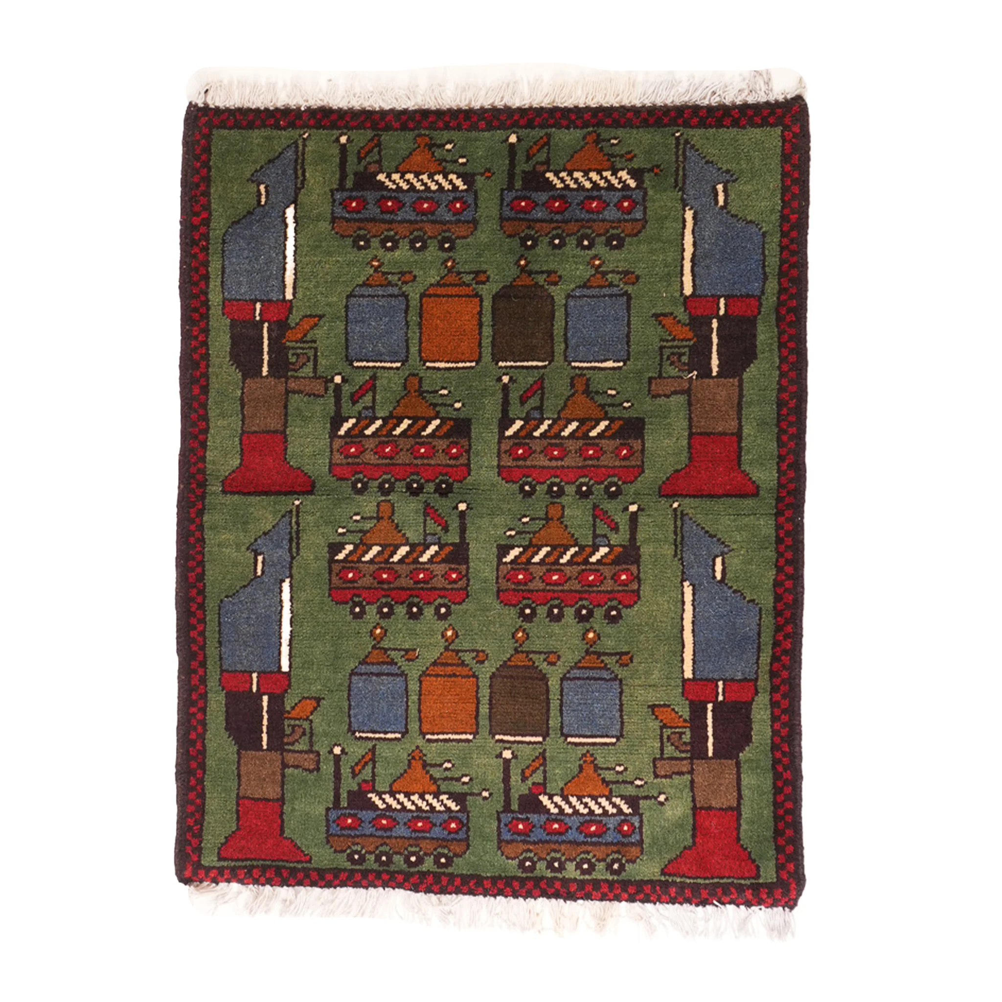 Large Afghan Arsenal Rug - Image 10