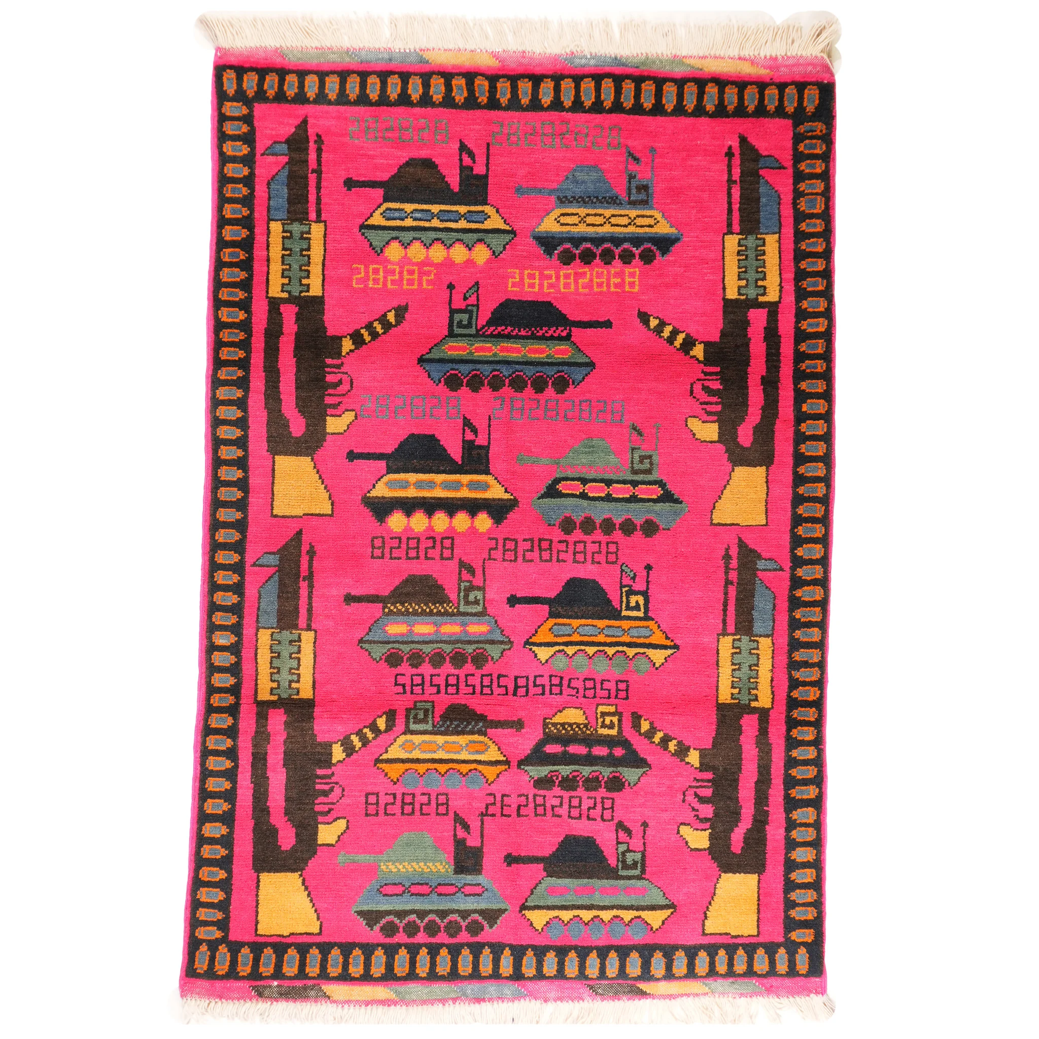 Large Afghan Arsenal Rug - Image 4