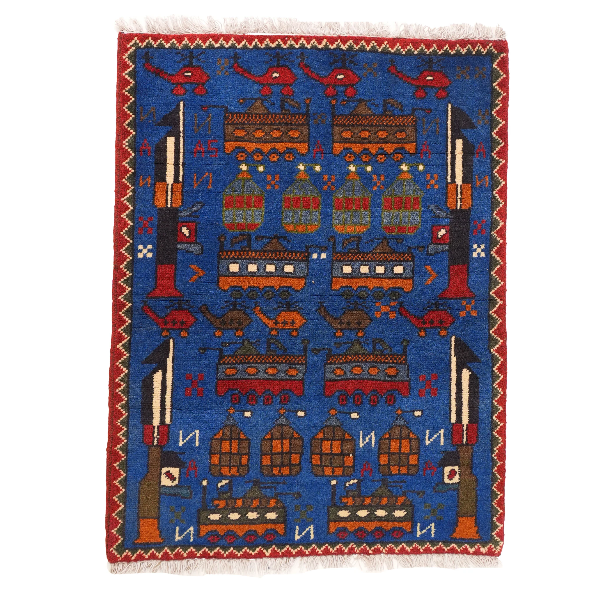 Large Afghan Arsenal Rug - Image 6