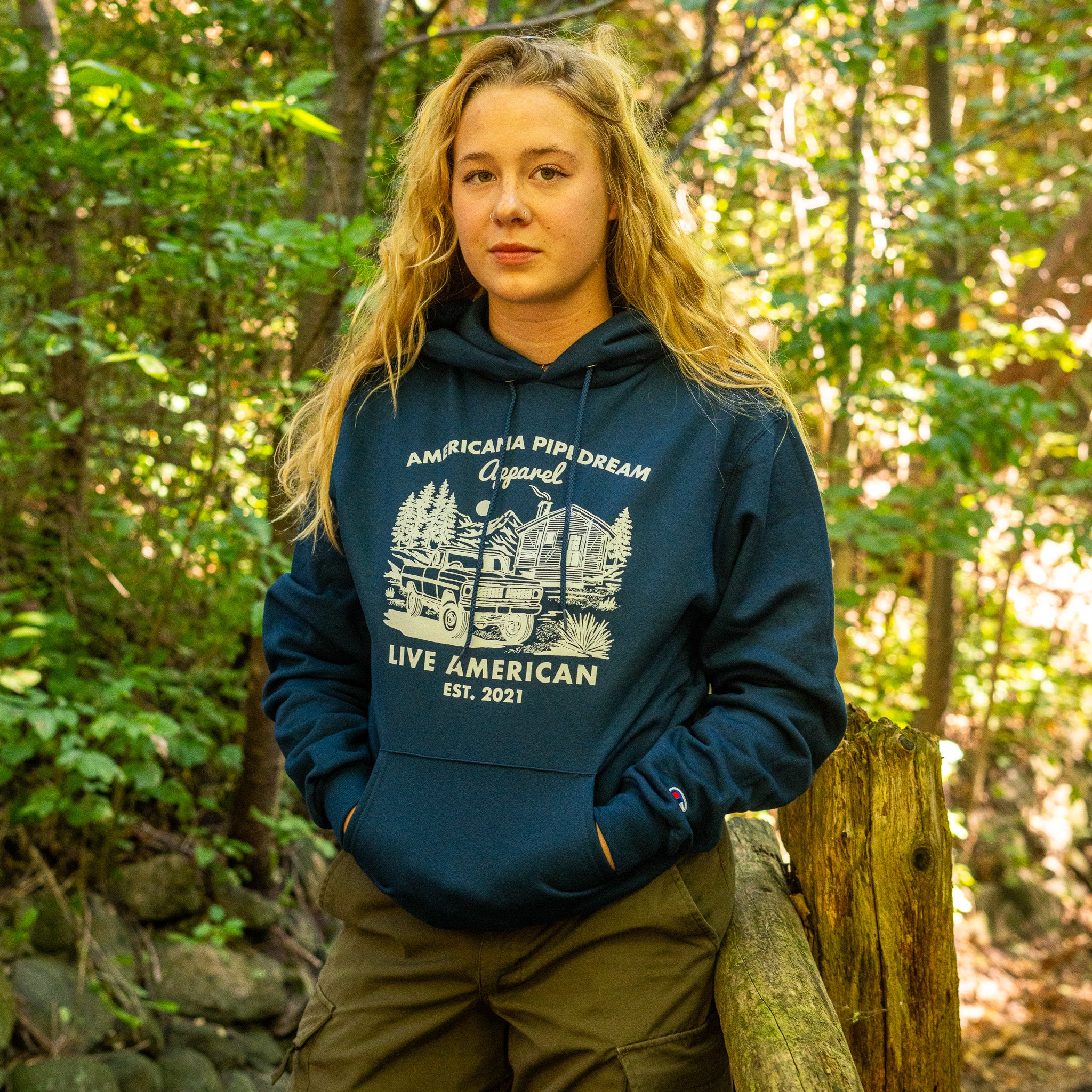 Americana Pipedream Champion Logo Hoodie - Image 8