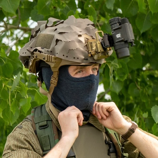 Blue/Grey Belgian Balaclava - Image 3