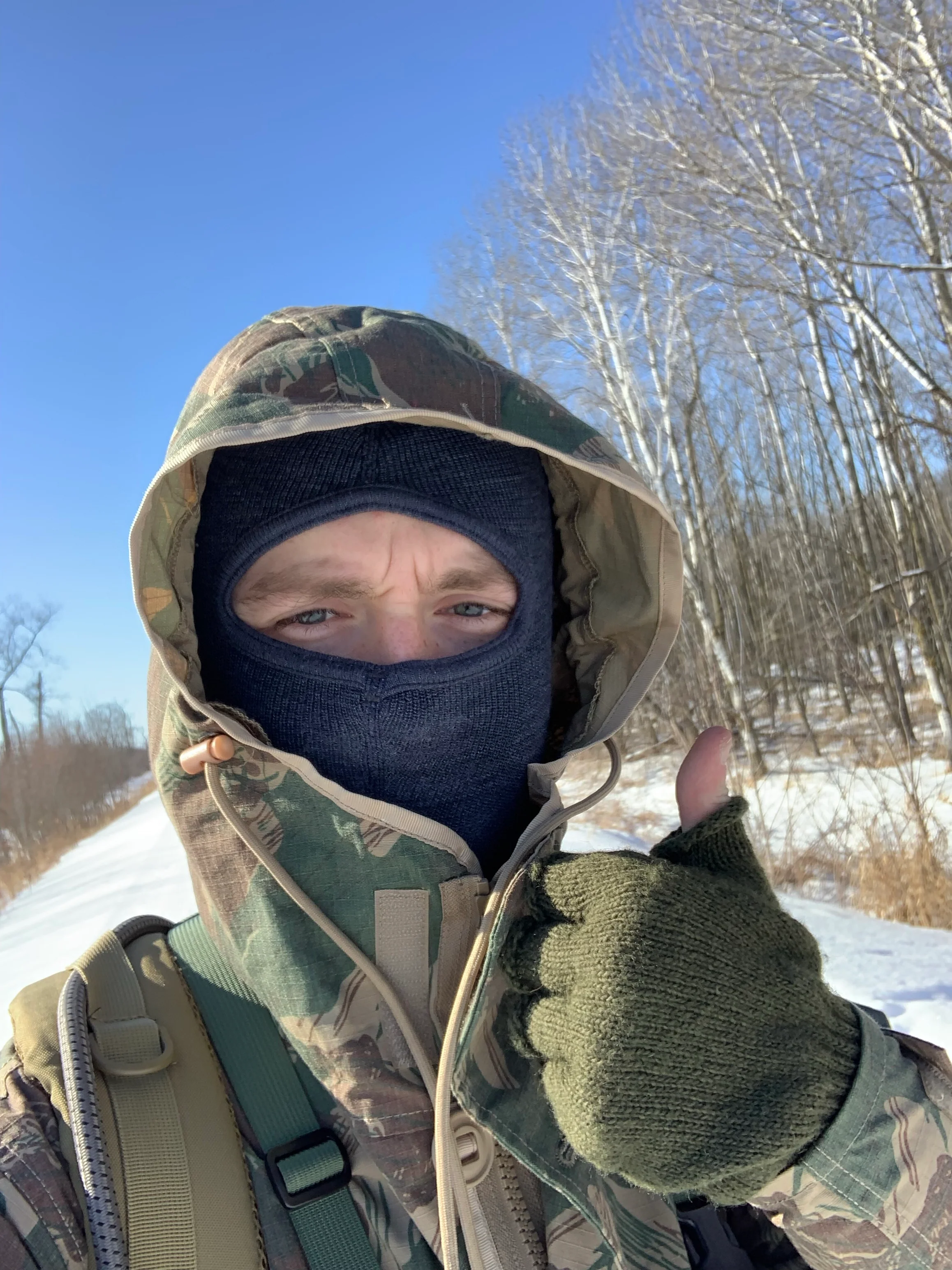 Blue/Grey Belgian Balaclava - Image 8