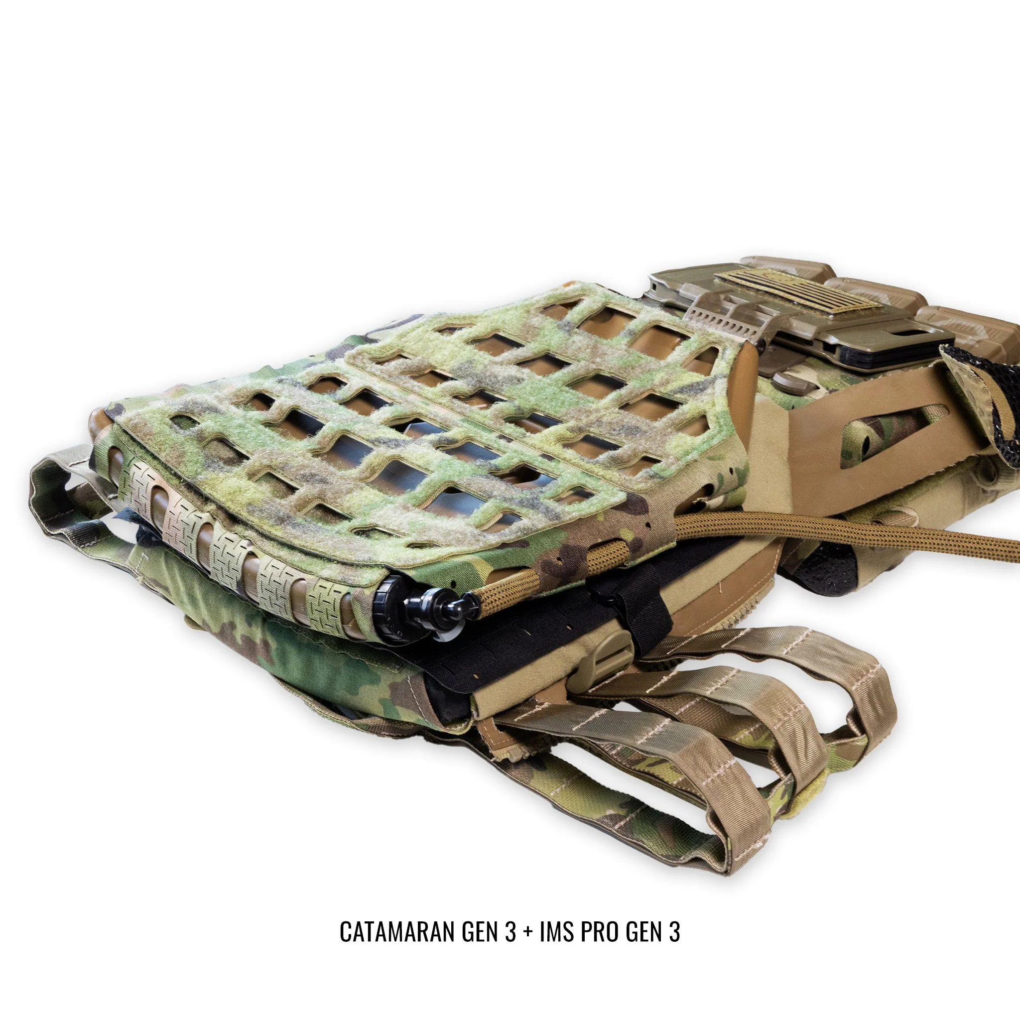 CATAMARAN Gen 3 Combo (Universal MOLLE Plate Carrier Hydration and Ventilation Adapter Panel for ICEVENTS®) - Image 20