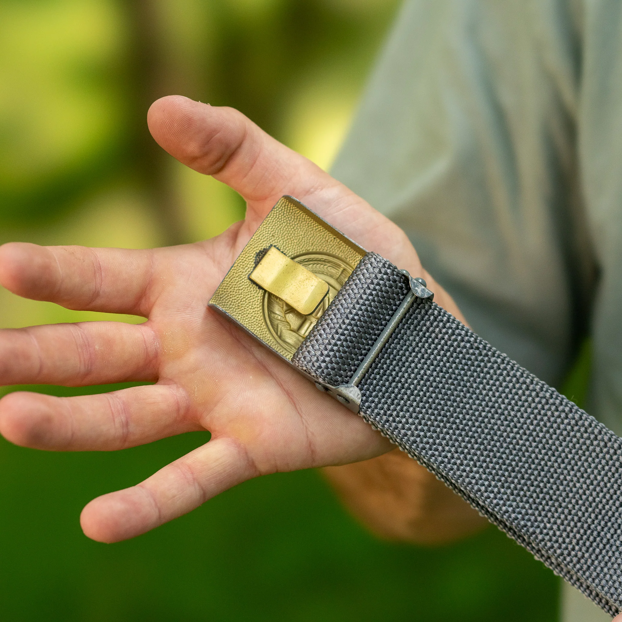 East German Grey Combat Belt - Image 4