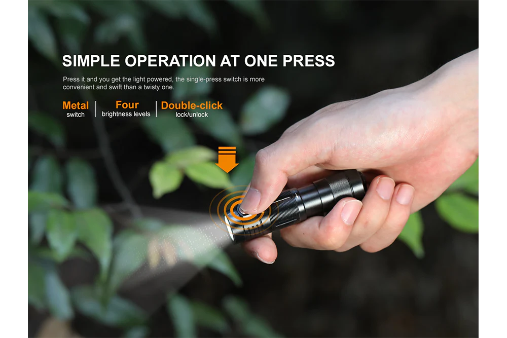 Fenix E09R Rechargeable High-Output Flashlight  - 600 Lumens - Image 2