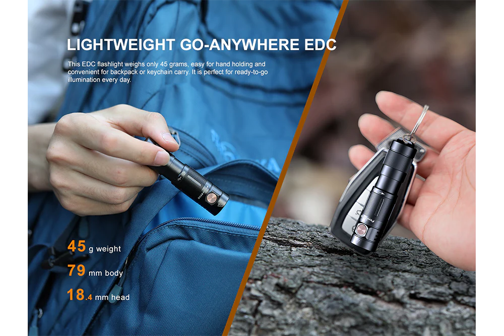 Fenix E09R Rechargeable High-Output Flashlight  - 600 Lumens - Image 3