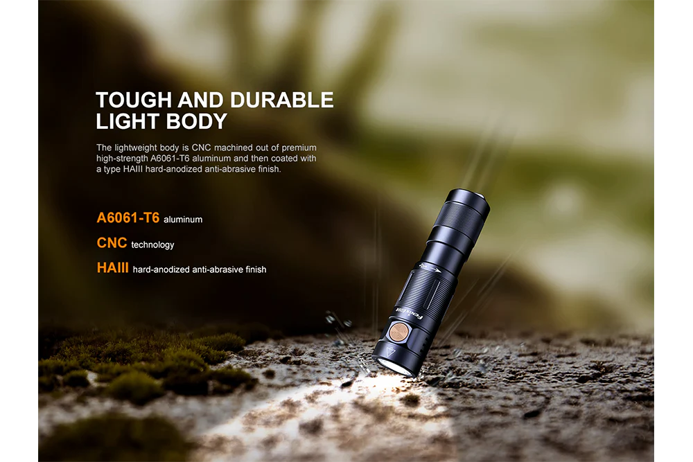 Fenix E09R Rechargeable High-Output Flashlight  - 600 Lumens - Image 5