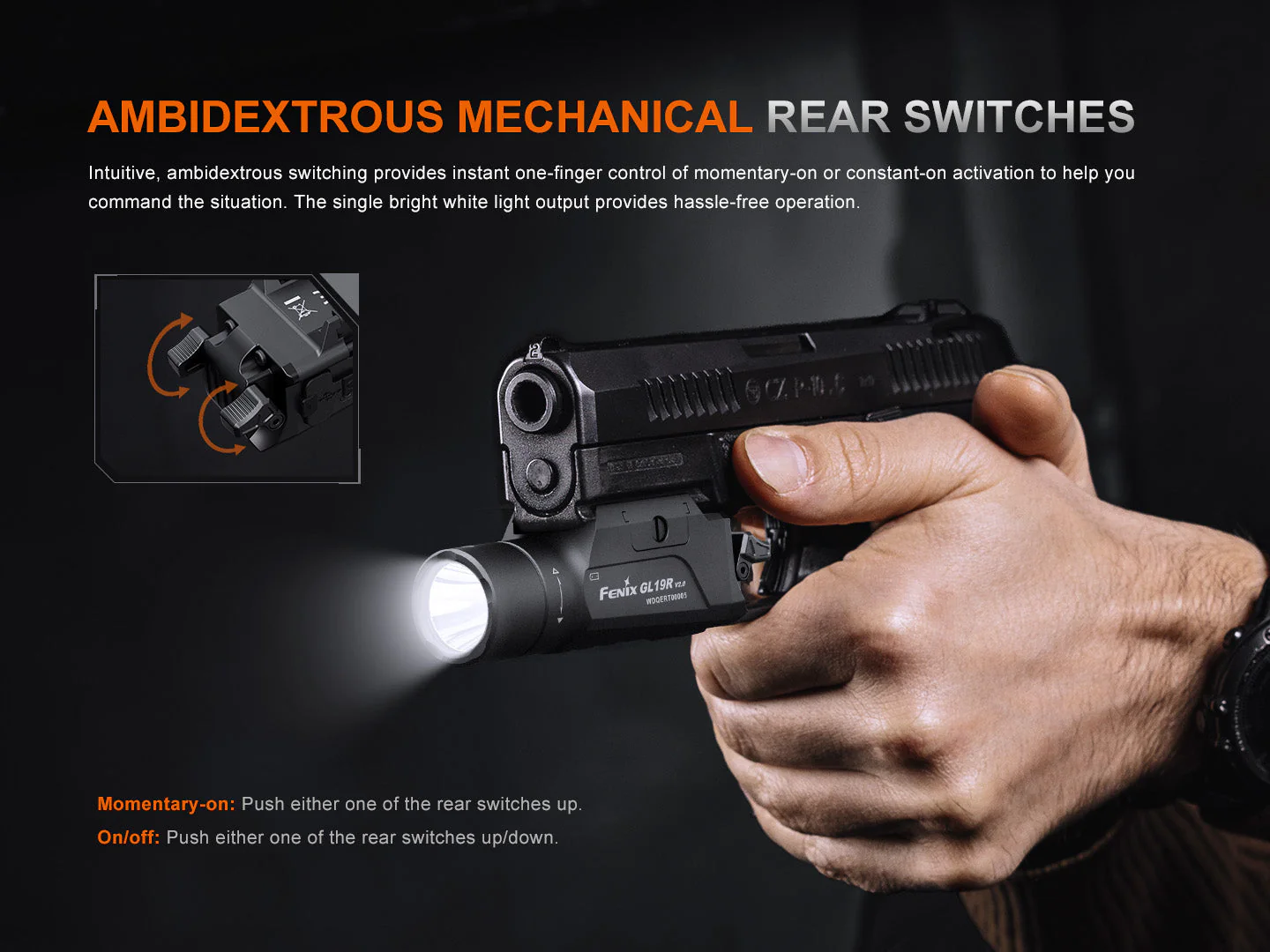 Fenix GL19R V2 Modular Switch Mounted Light - Image 4