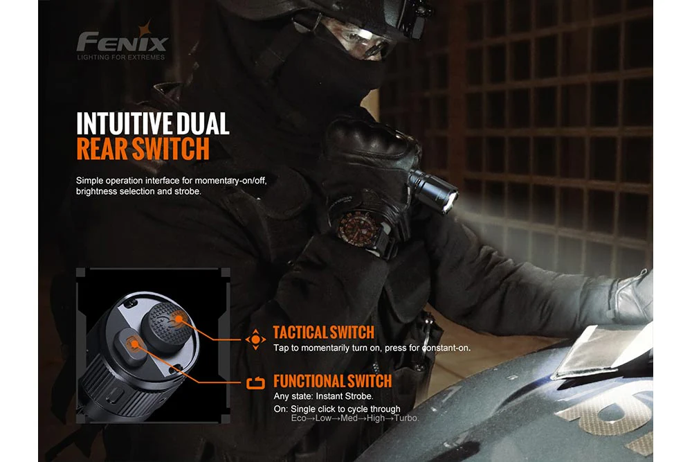 Fenix TK20R V2.0 Rechargeable LED Flashlight - 3000 Lumens - Image 4