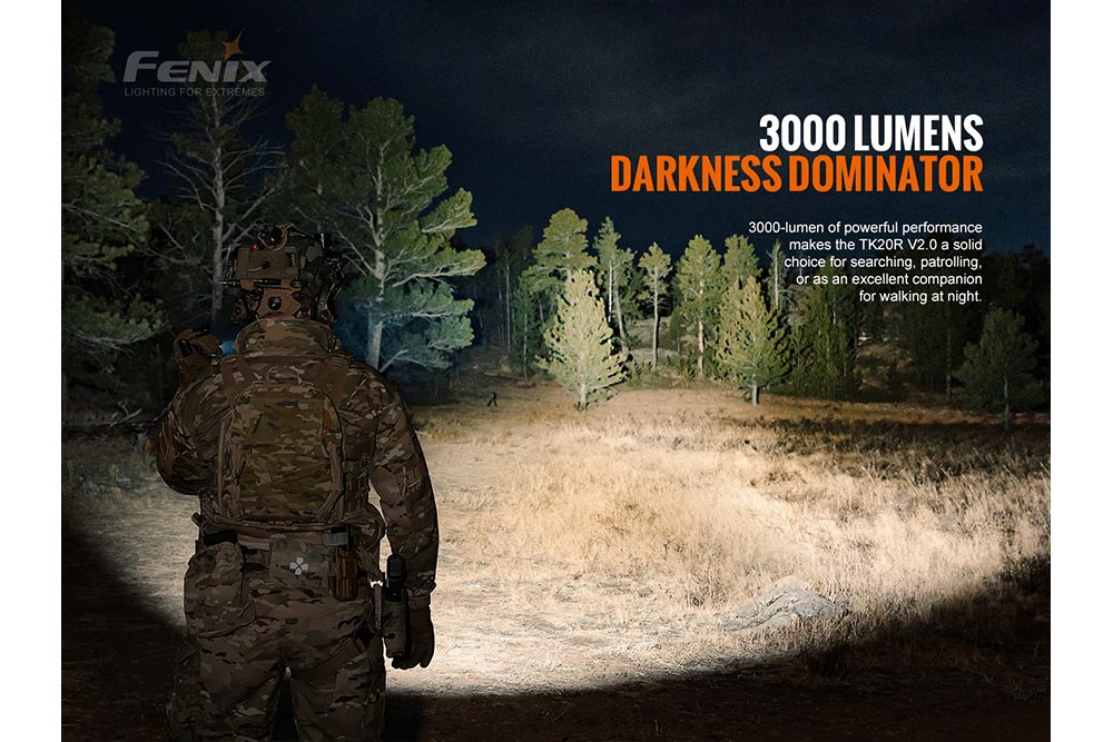 Fenix TK20R V2.0 Rechargeable LED Flashlight - 3000 Lumens - Image 5