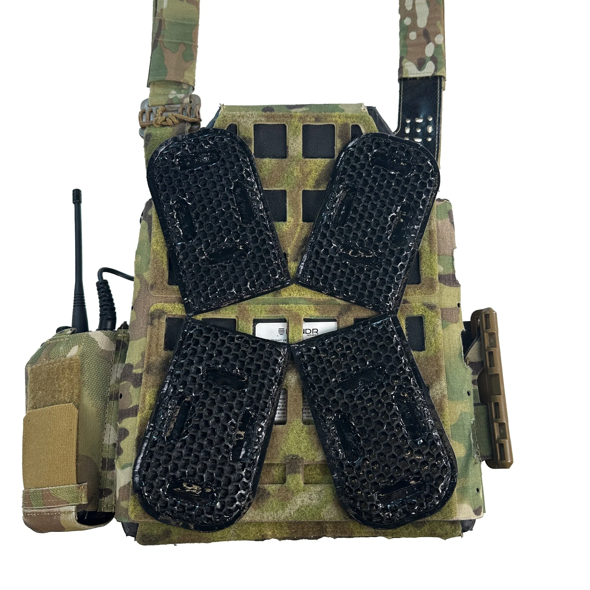 ICEVENTS® Classic Plate Carrier Ventilation Pontoons (Crye AVS Harness Pad Set, hook backing, 2 / 4 / 6 Packs, fits any loop-lined plate carrier, cummerbund) - Image 17