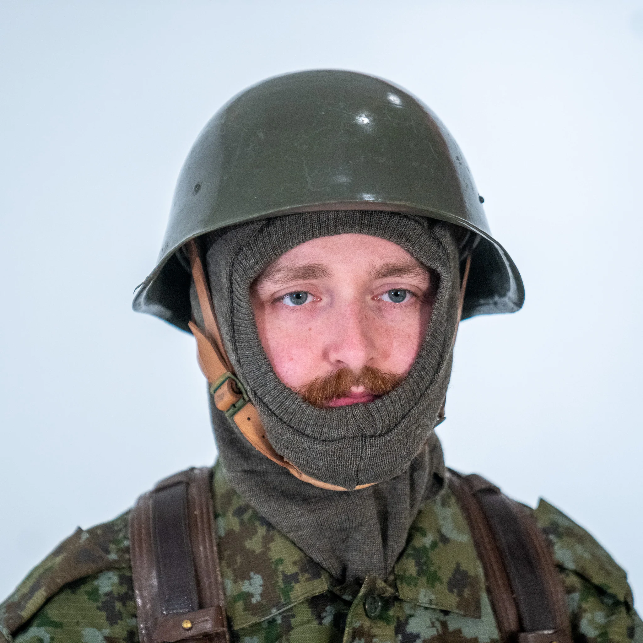 Issued Belgian OD Wool Balaclava - Image 2