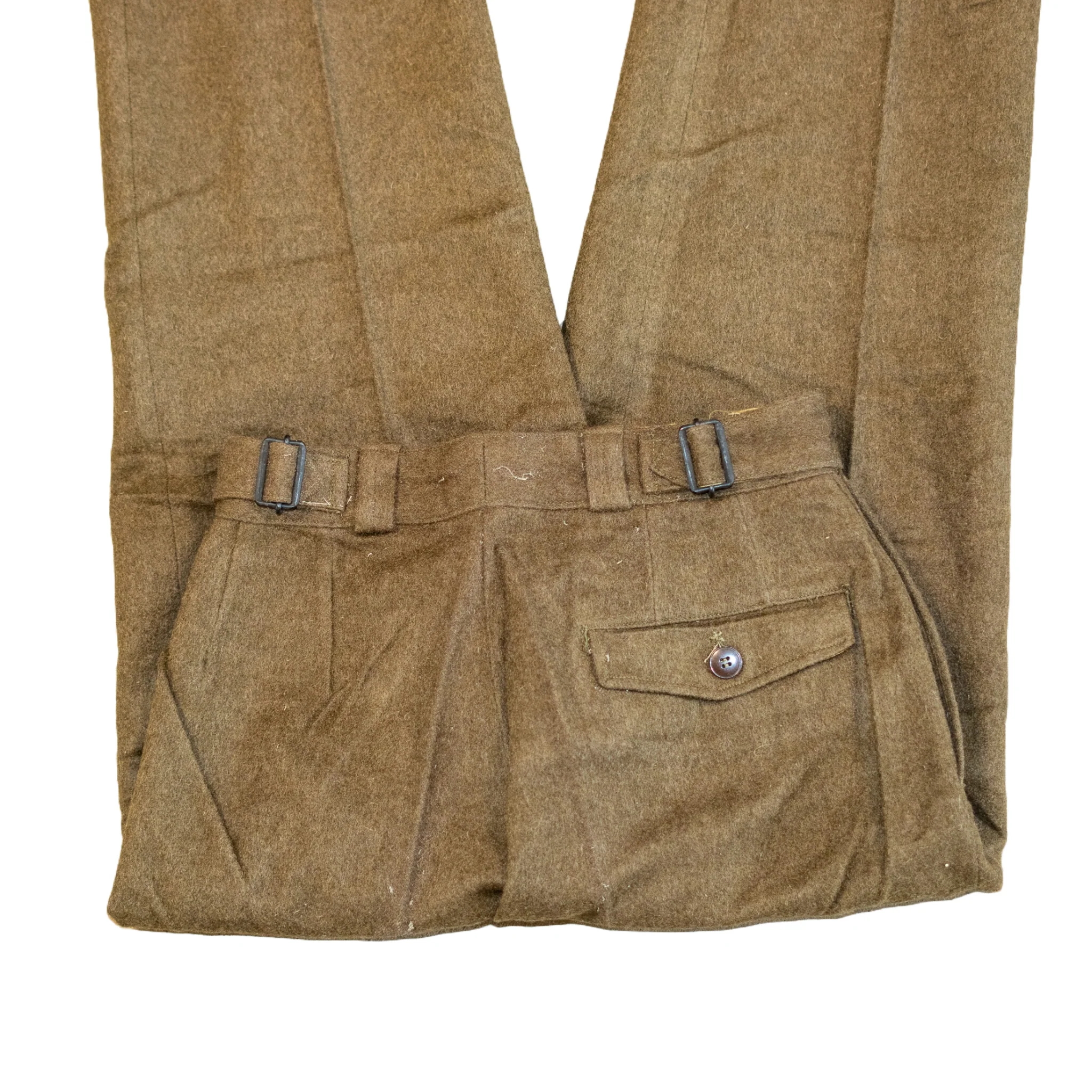 Issued French Army Drop-Front Wool Pants - Image 4