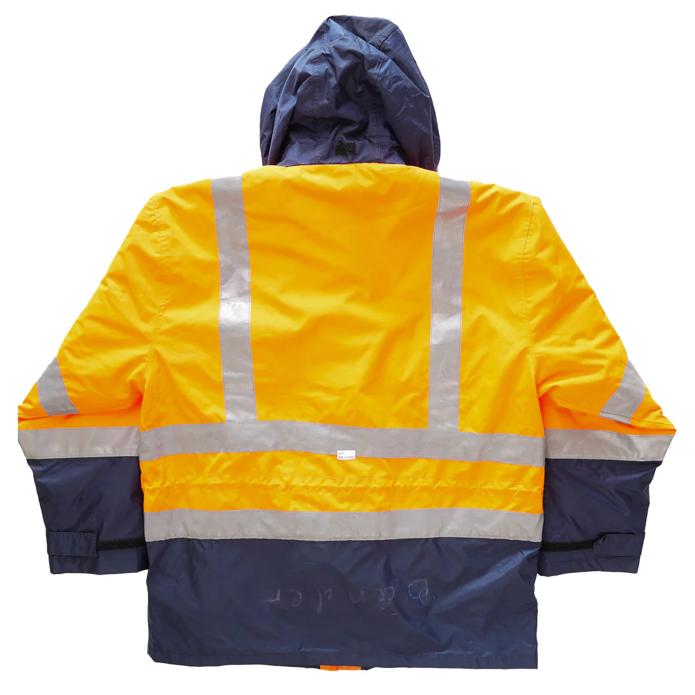 Issued German Hi-Vis Wet Weather Work Jacket - Image 2