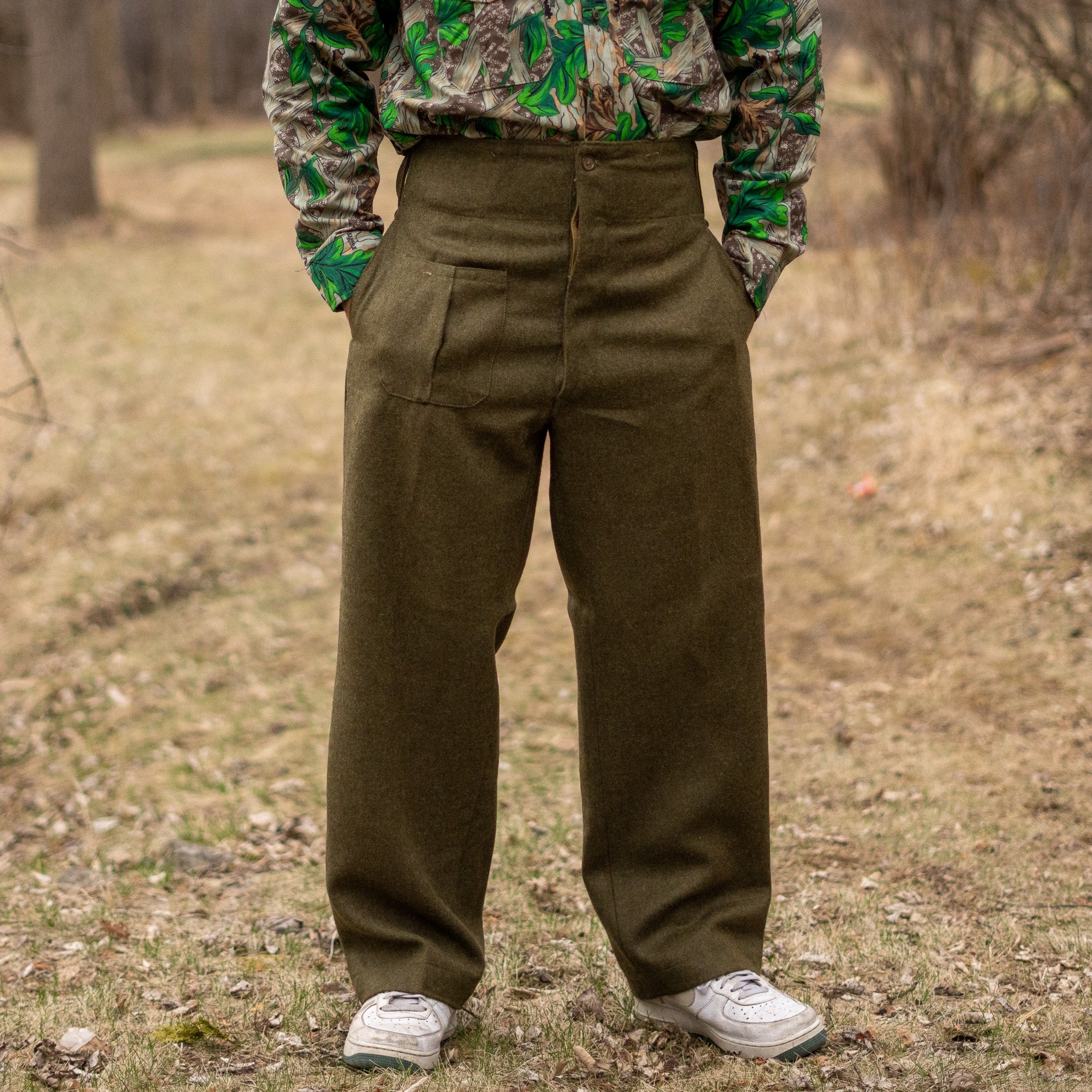 Issued Greek Wool Battledress Trousers - Image 4