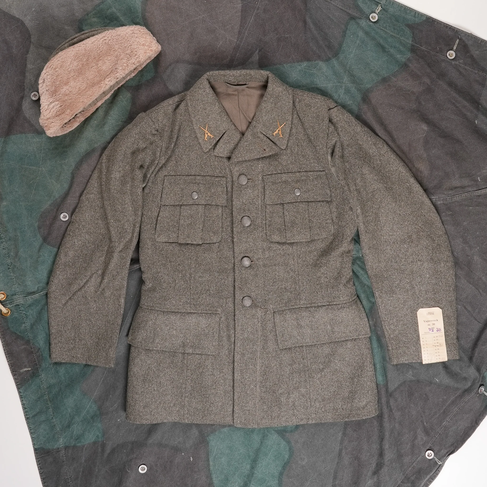Issued Swedish m/39-58 Wool Field Jacket - Image 4