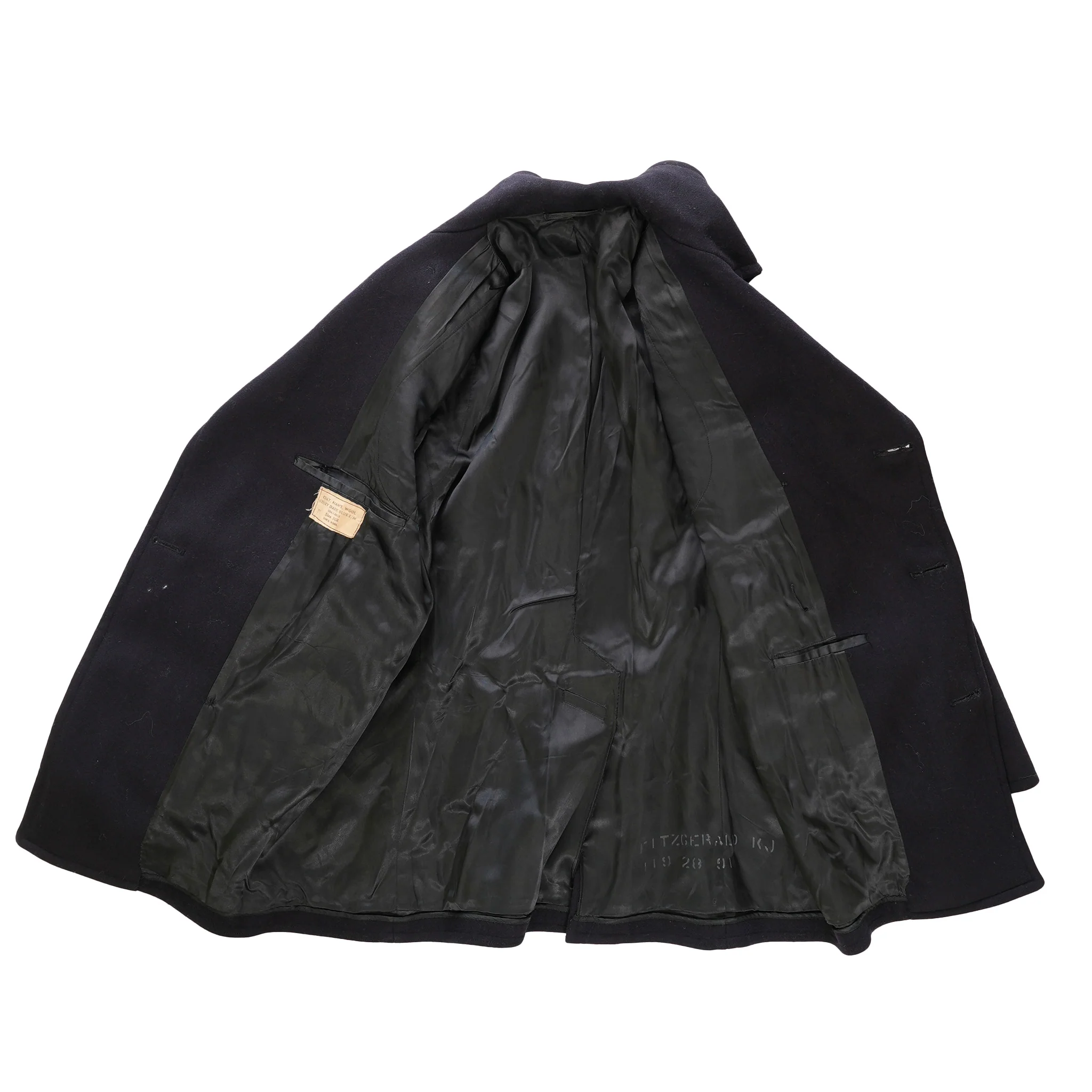 Issued Vintage US Navy Peacoat (40s-70s) - Image 3