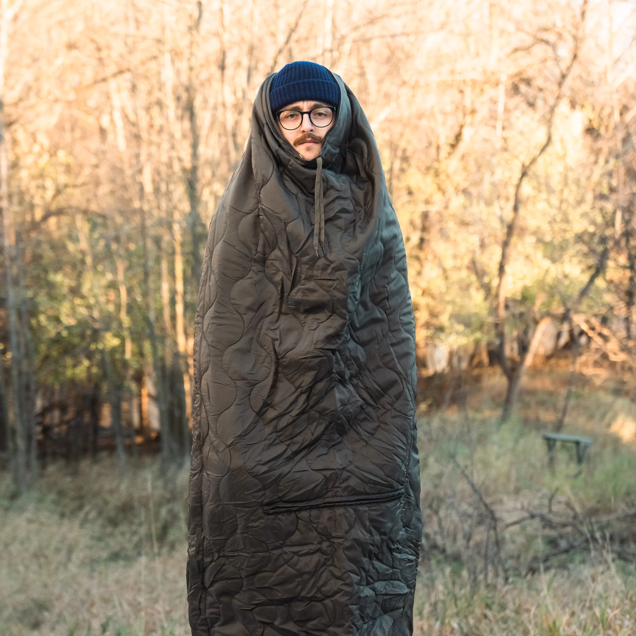 Mil-Tec OD Green Multi-Function Woobie/Poncho Liner w/Stuff Sack - Image 3