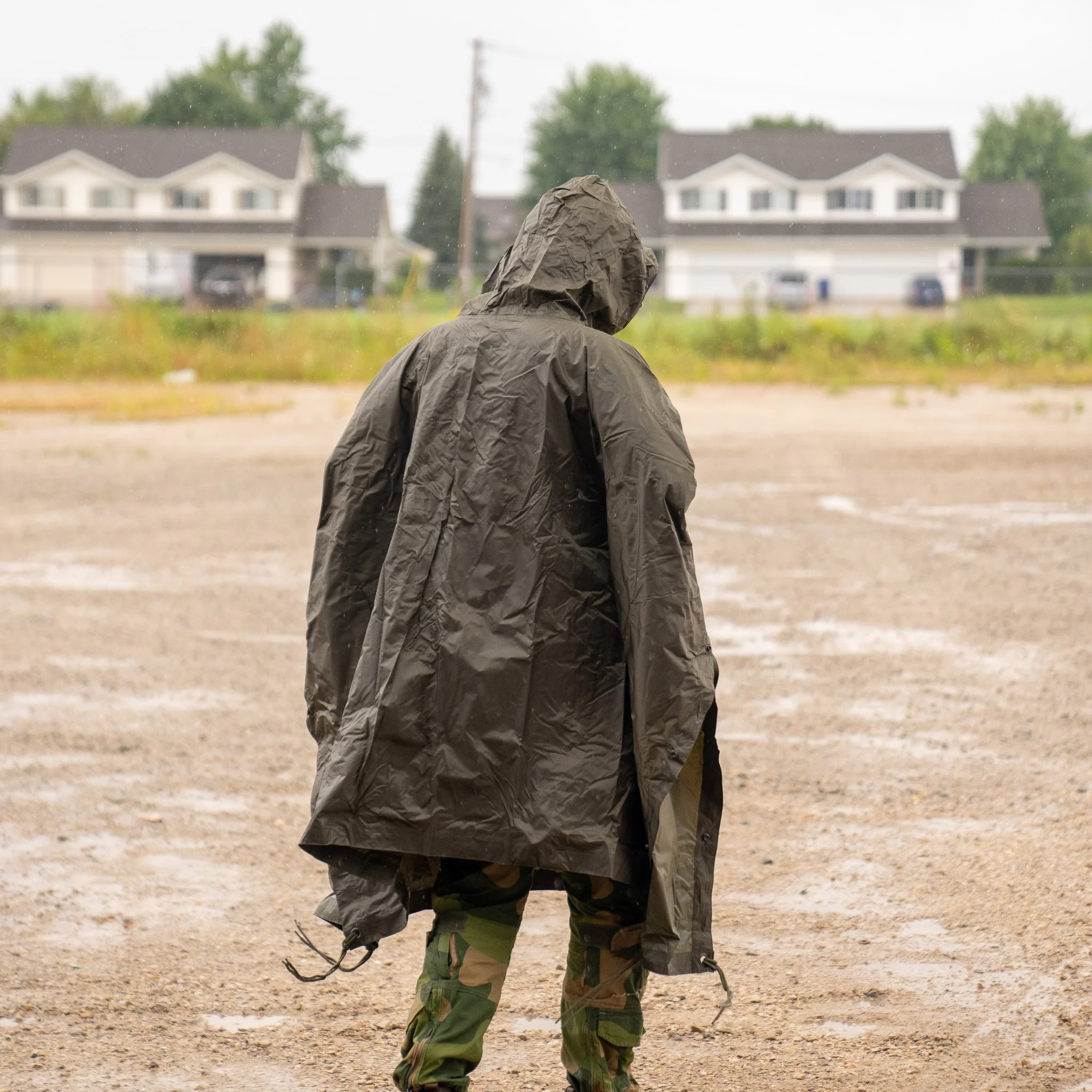 Mil-Tec OD Green Ripstop Poncho - Image 2
