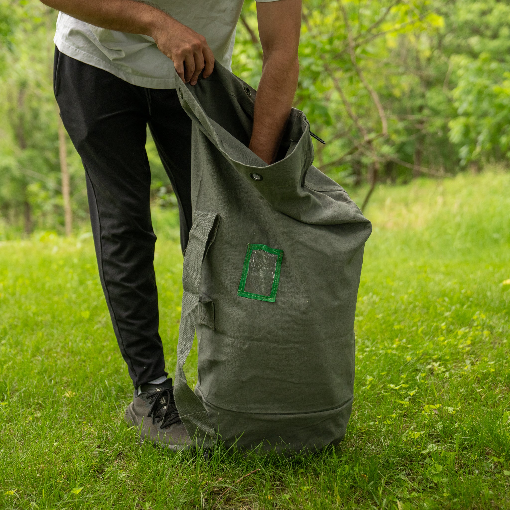 Greek Cotton Duffle Bag - Image 5