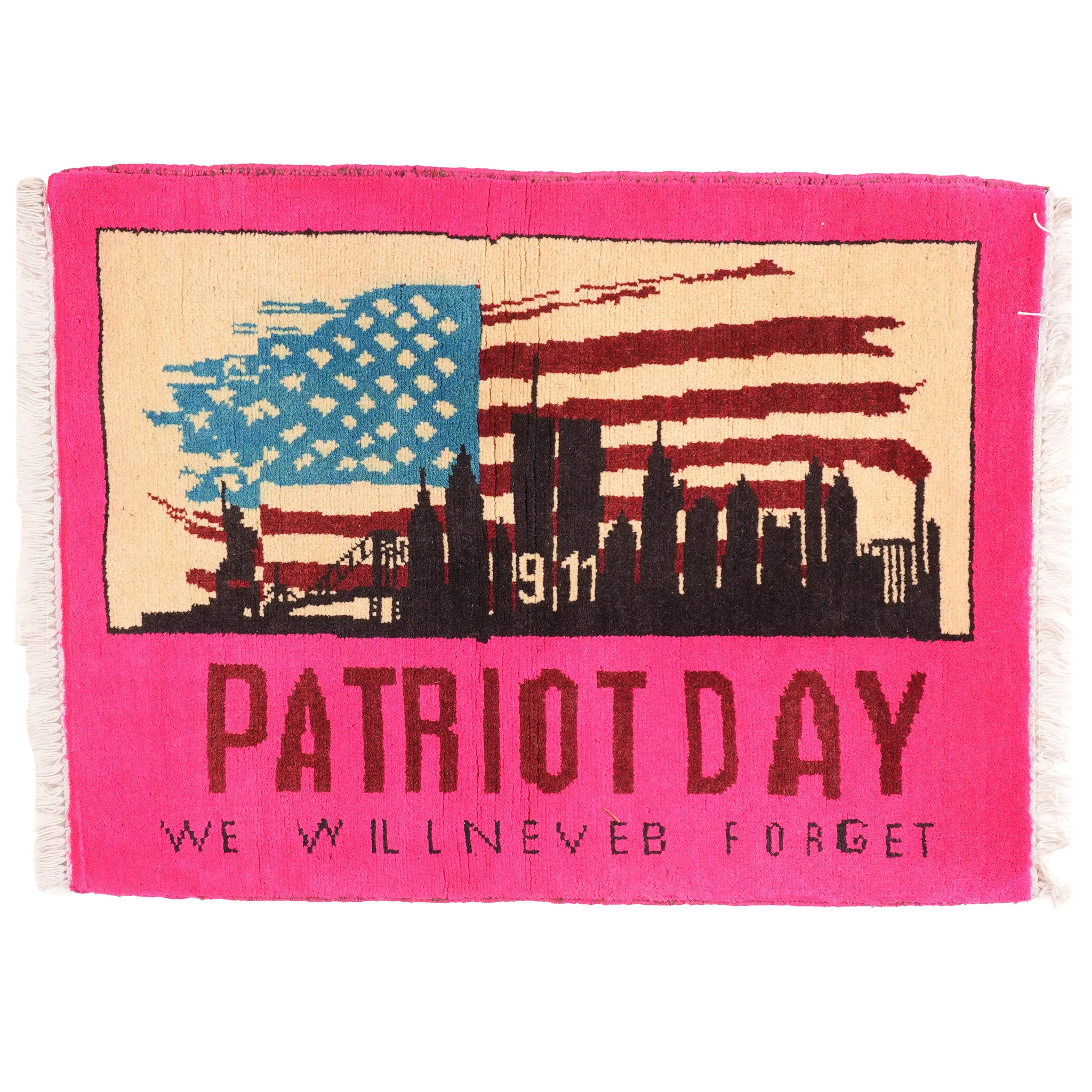 Large "PATRIOTDAY" 9/11 Remembrance Rug - Image 2