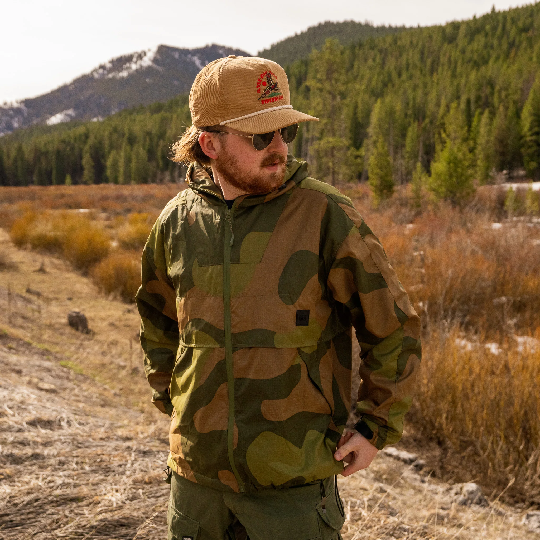 QILO x AP Retro Windbreaker in Norwegian Woodland - Image 4