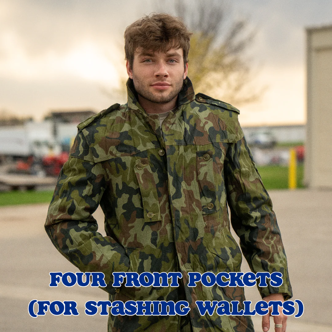 Issued Romanian M1990 Leaf Camouflage Parka w/Liner - Image 7