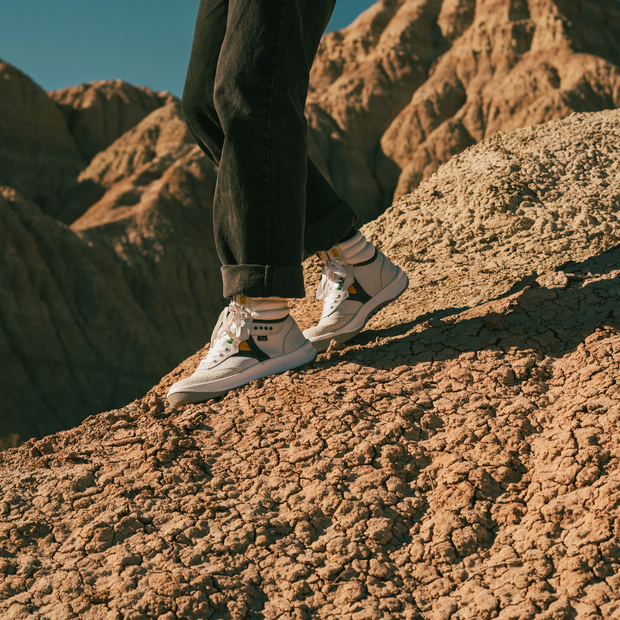 White Servis Cheetah High Top Sneakers - Image 3