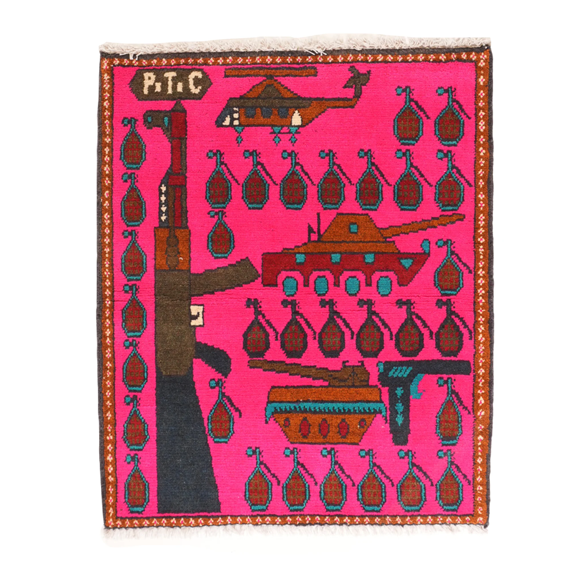 Single AK Pattern Afghan Rug - Image 5