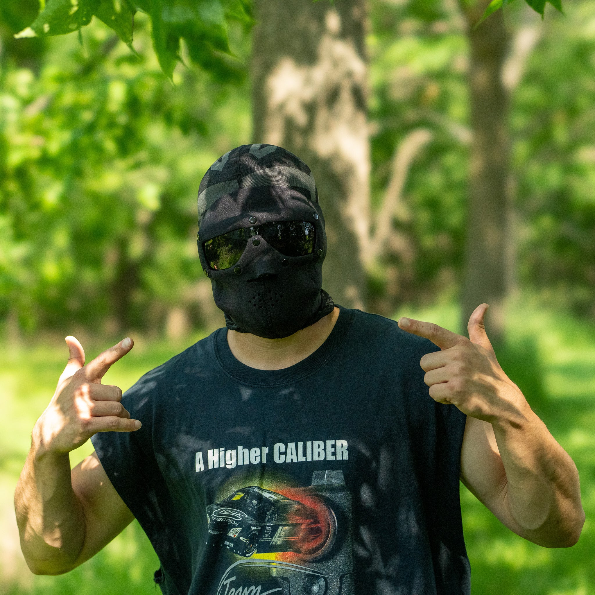 SwissEye Black Neoprene Mask w/Ballistic Smoke Lenses - Image 2