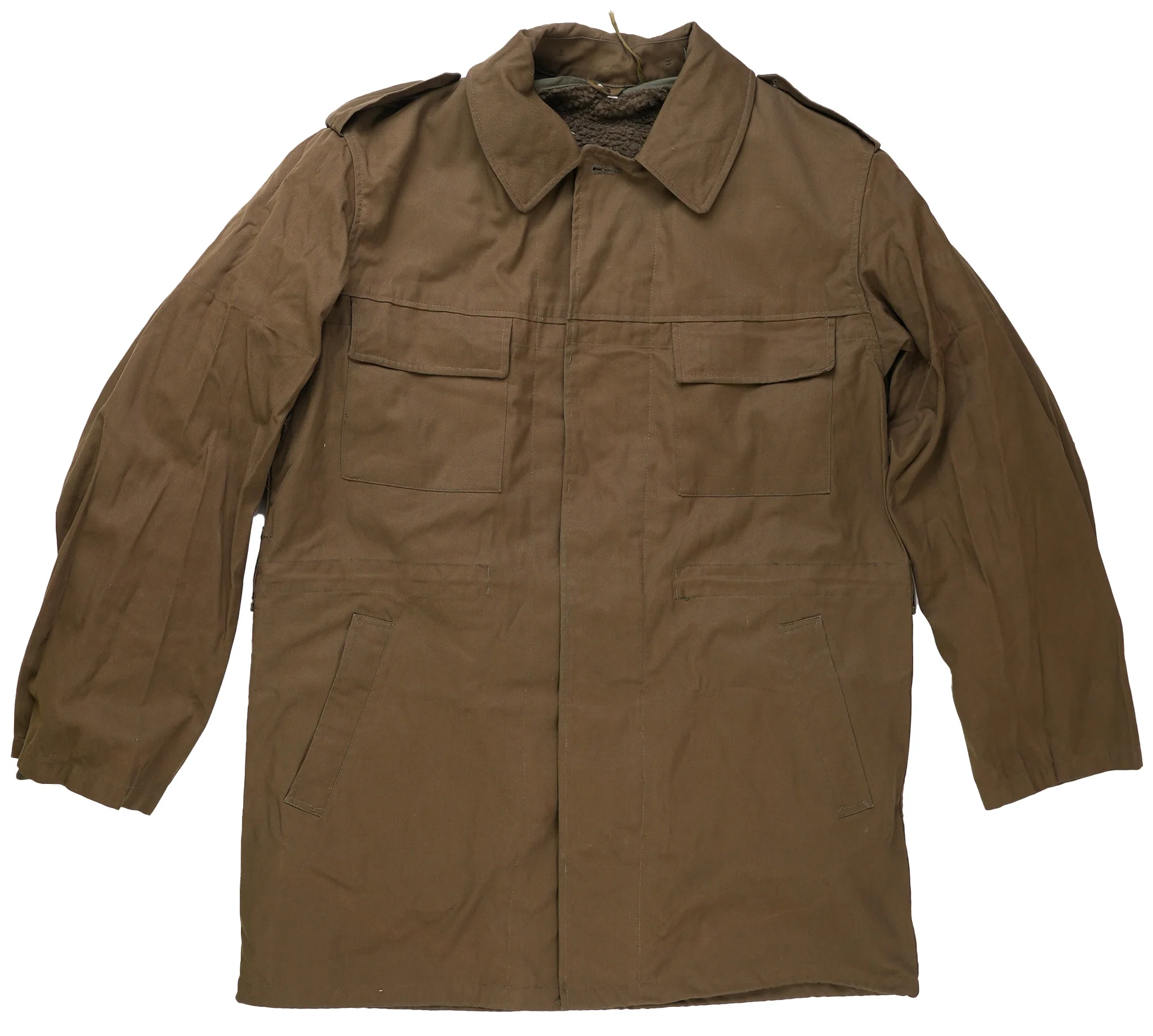 Unissued Czech Parka W/Hood & Faux Collar