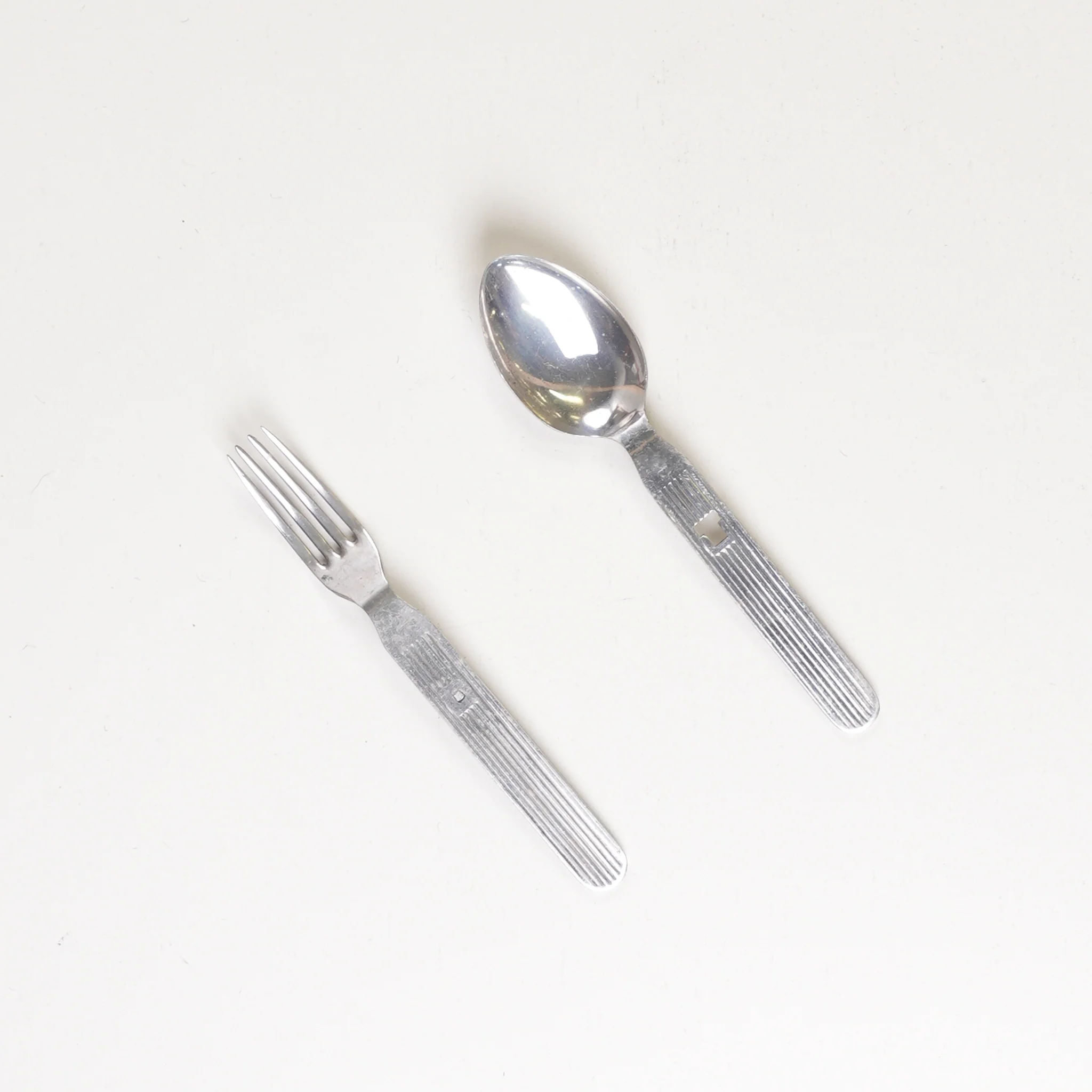 Unissued East German Army Fork & Spoon Set - Image 2