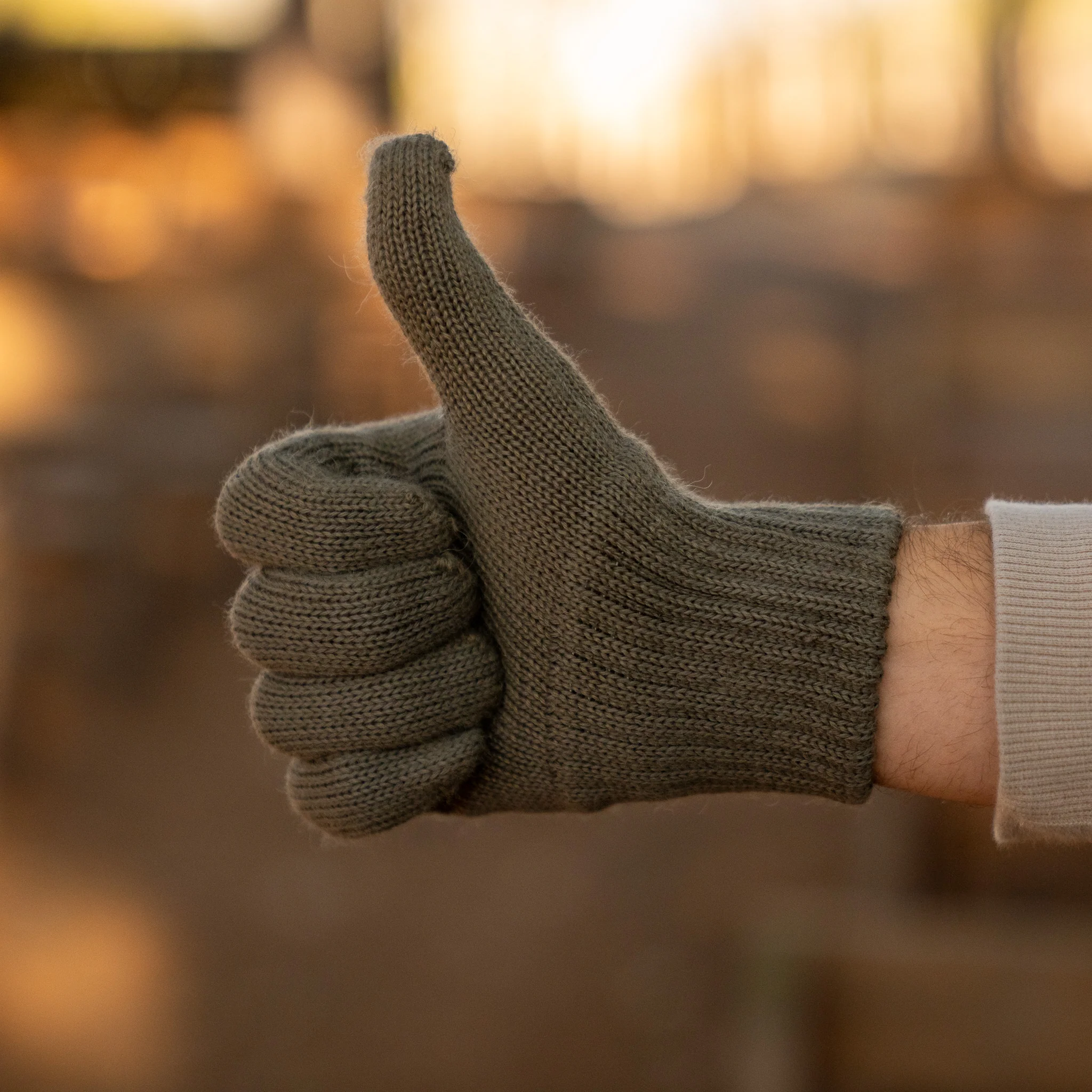 Issued East German Wool Gloves - Image 3