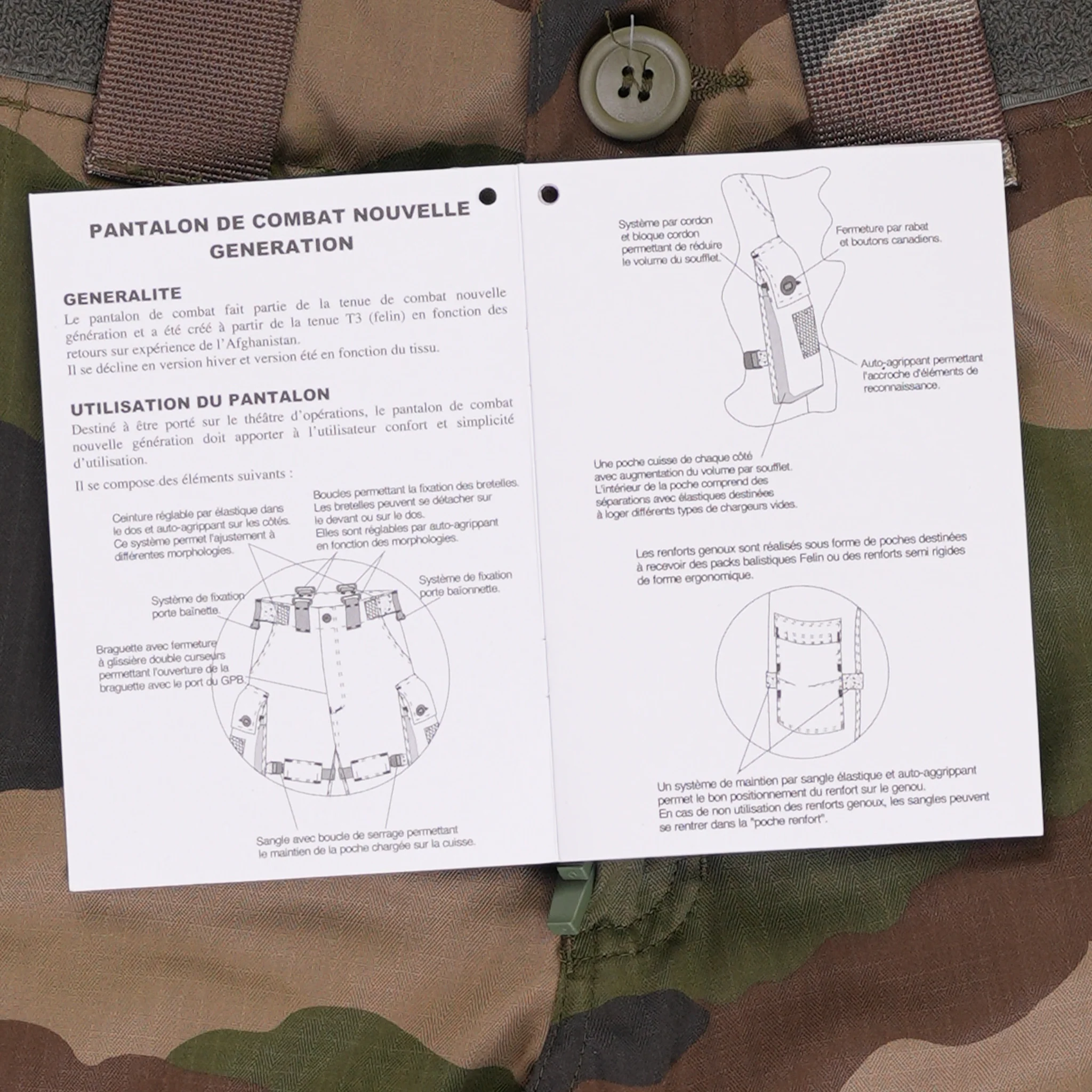 Unissued French Army Combat Pants w/Kneepads - Image 10