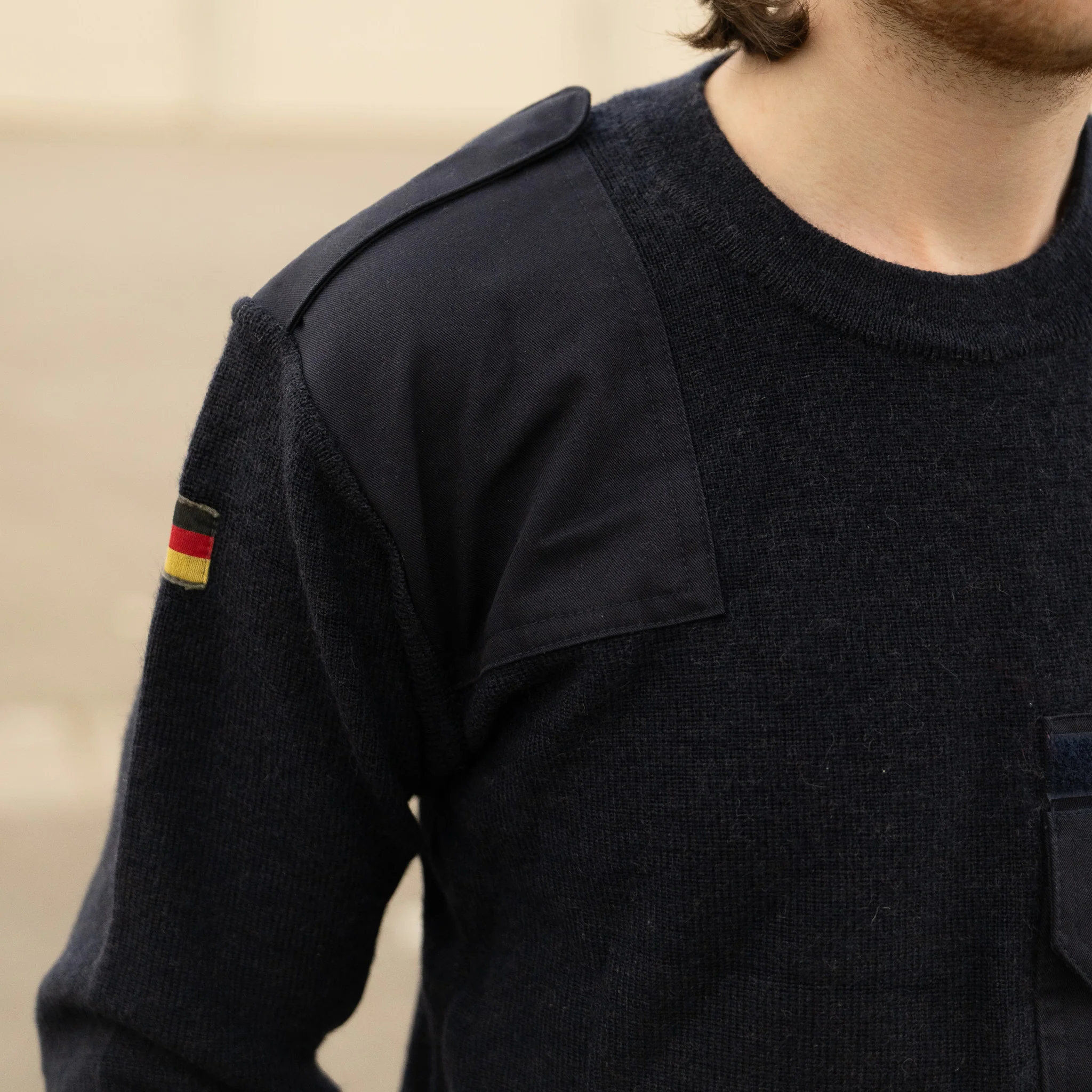 Issued German Blue Commando Sweater - Image 9