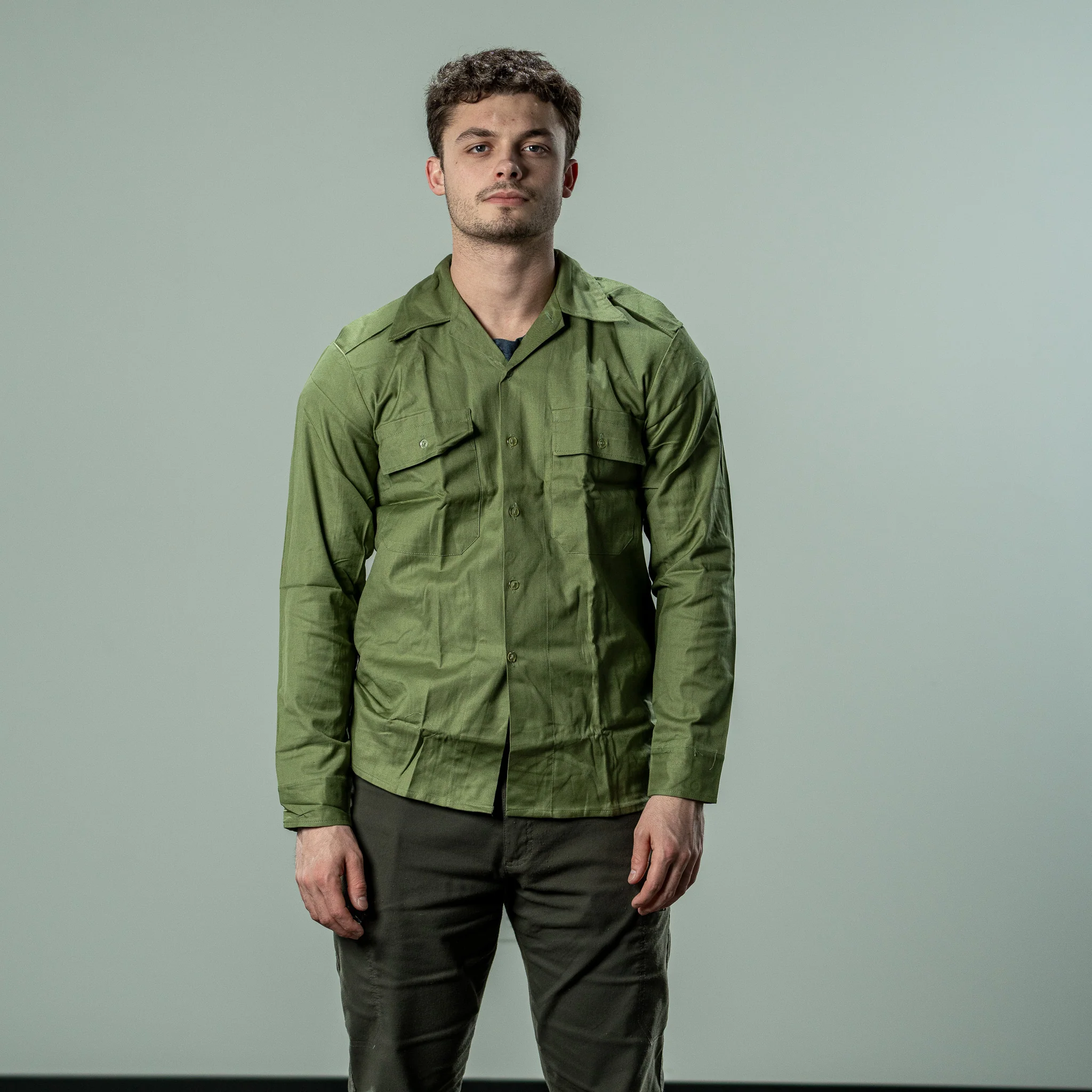 Unissued Hungarian Green Shirt - Image 3