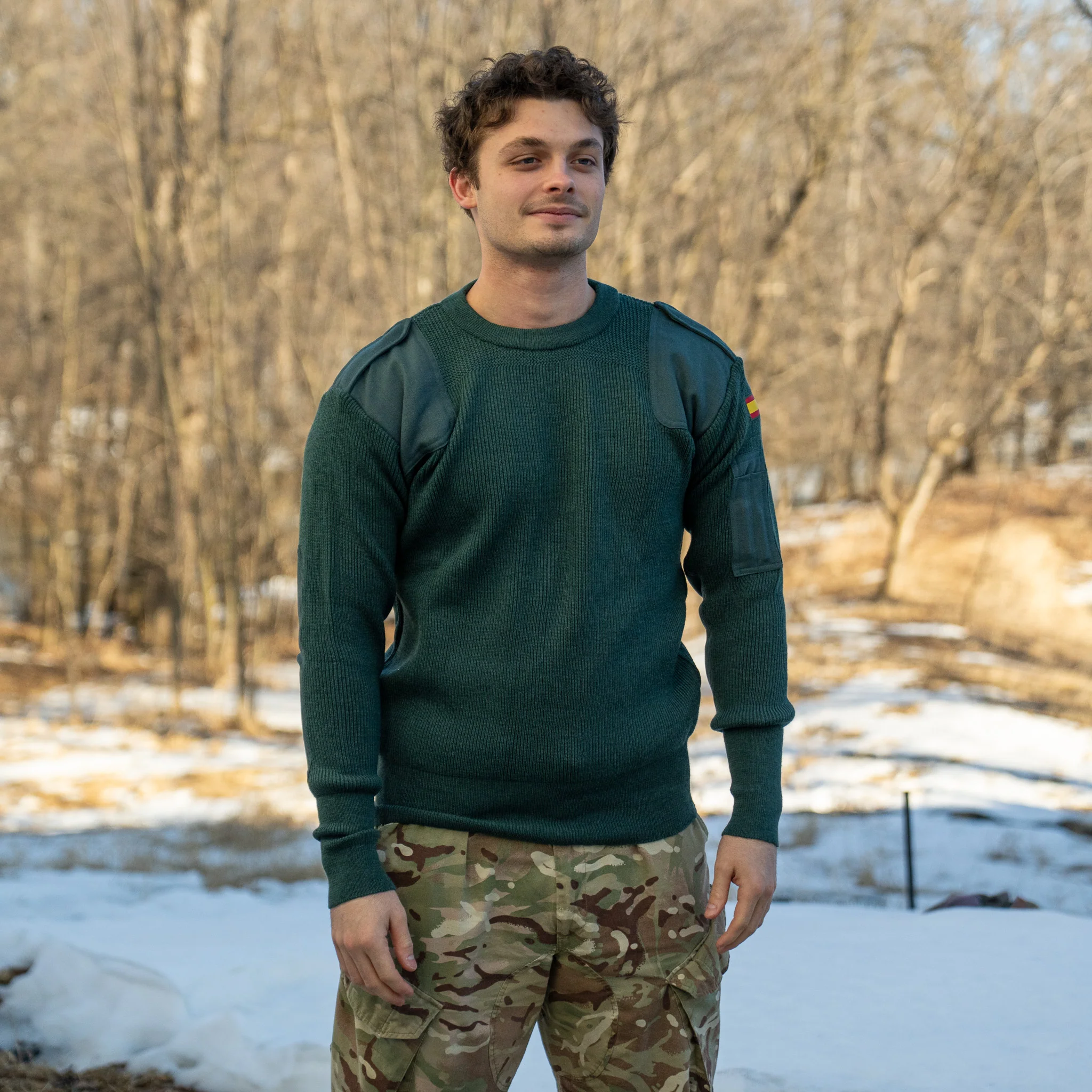 Unissued Spanish Police Wool Sweater - Image 3