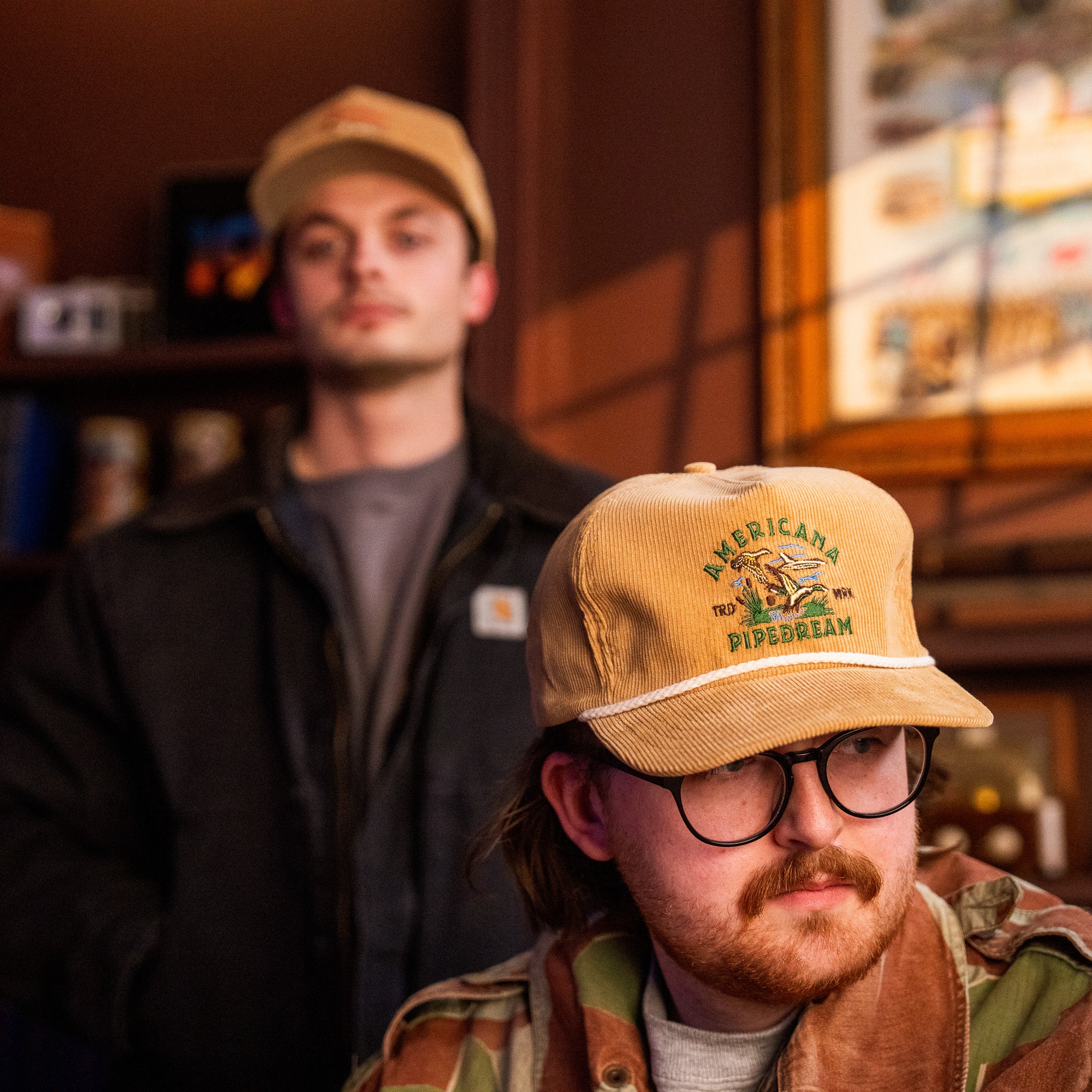 AP Corduroy Snapback Hat - Image 7