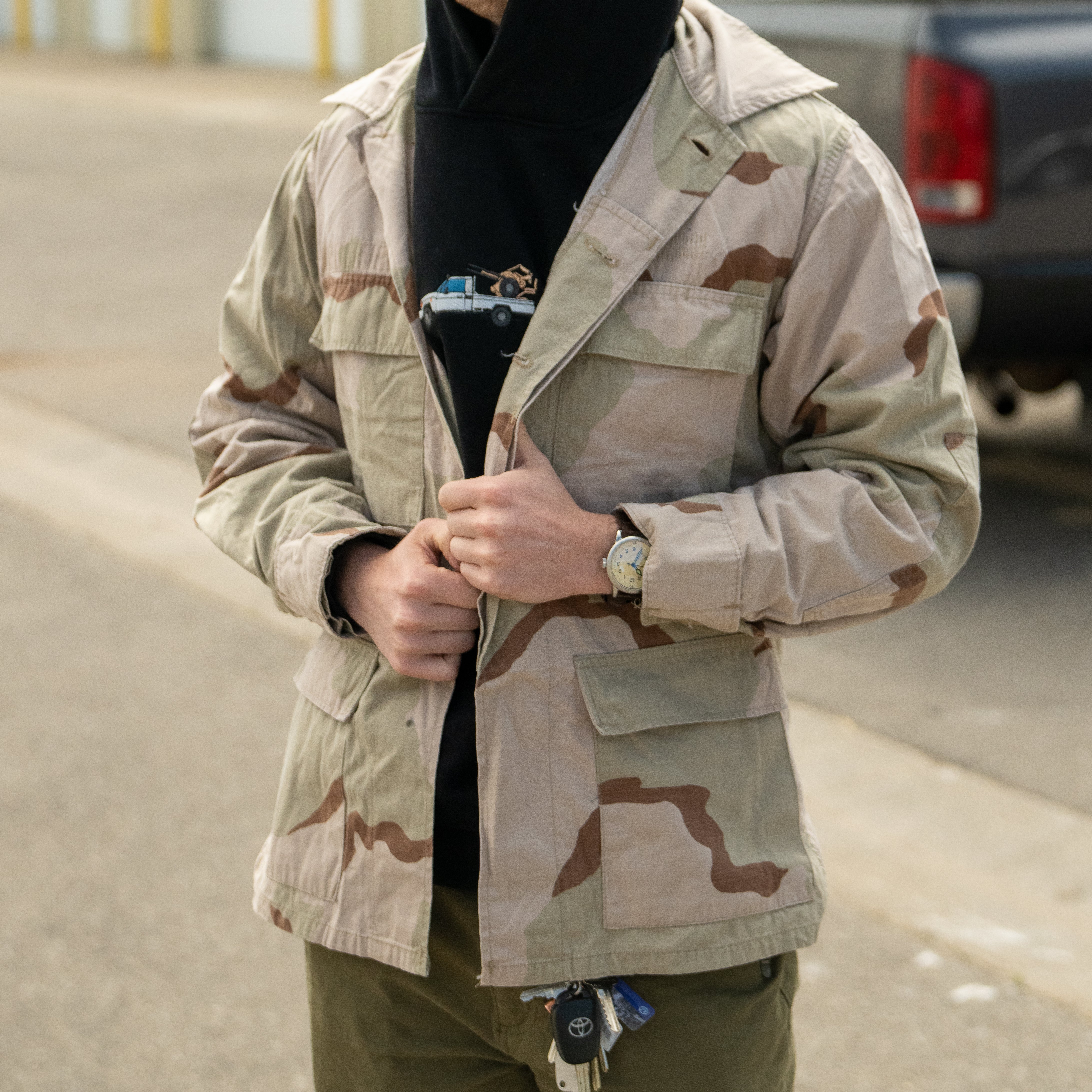 Issued USGI 3-Color Desert Field Shirt - Image 8