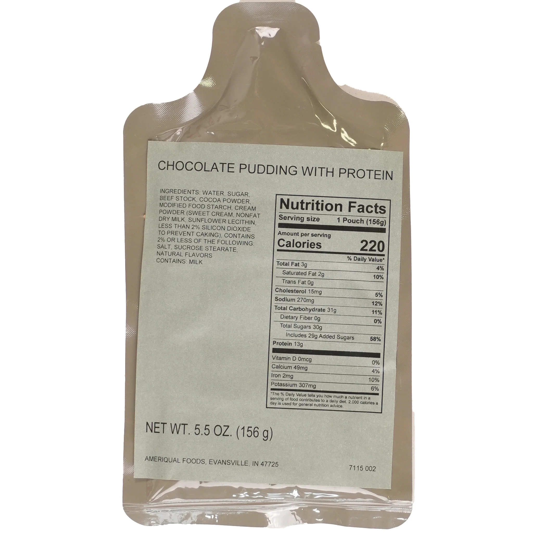USGI Chocolate Pudding w/Protein