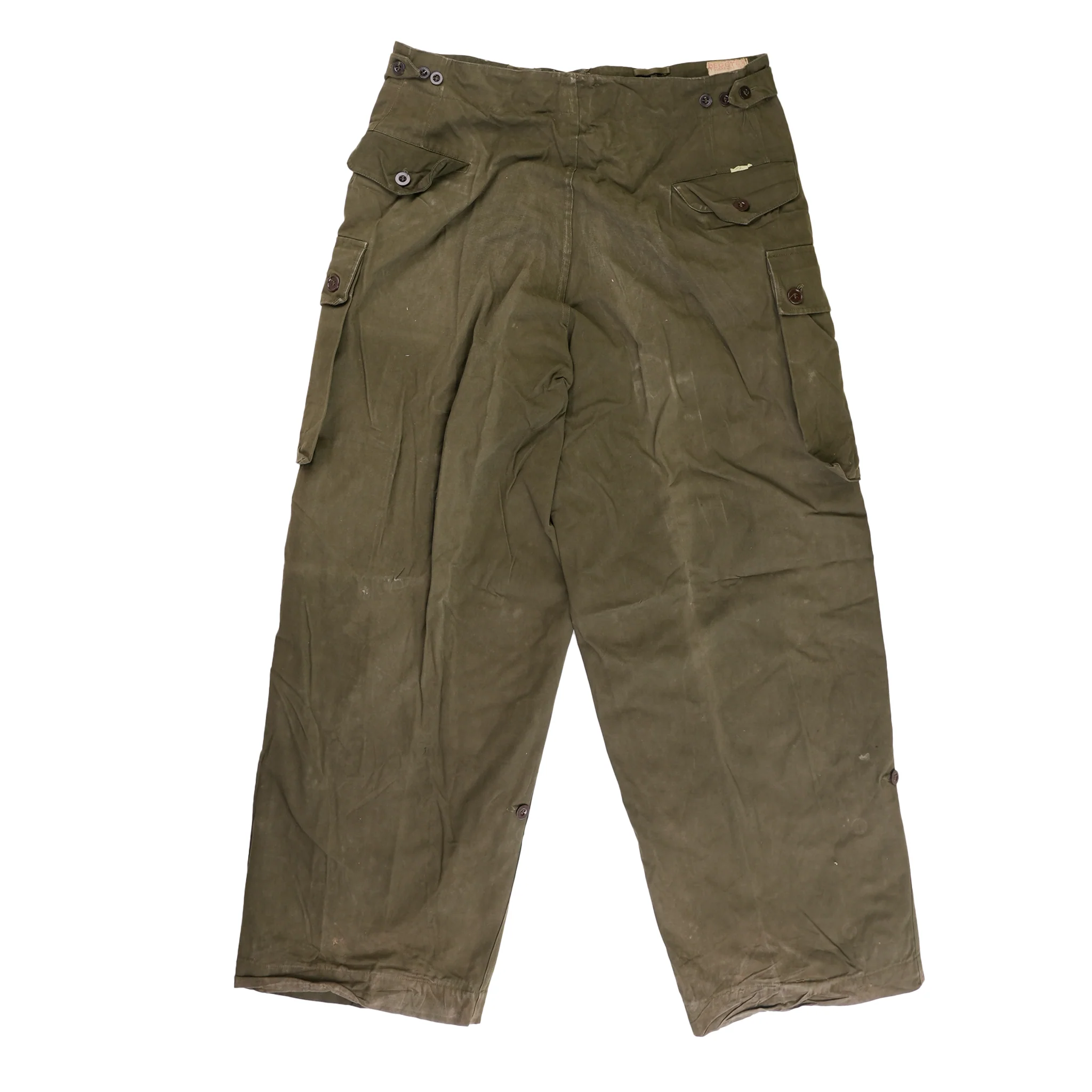 Vintage Dutch Canvas Fatigue Pants - Image 3