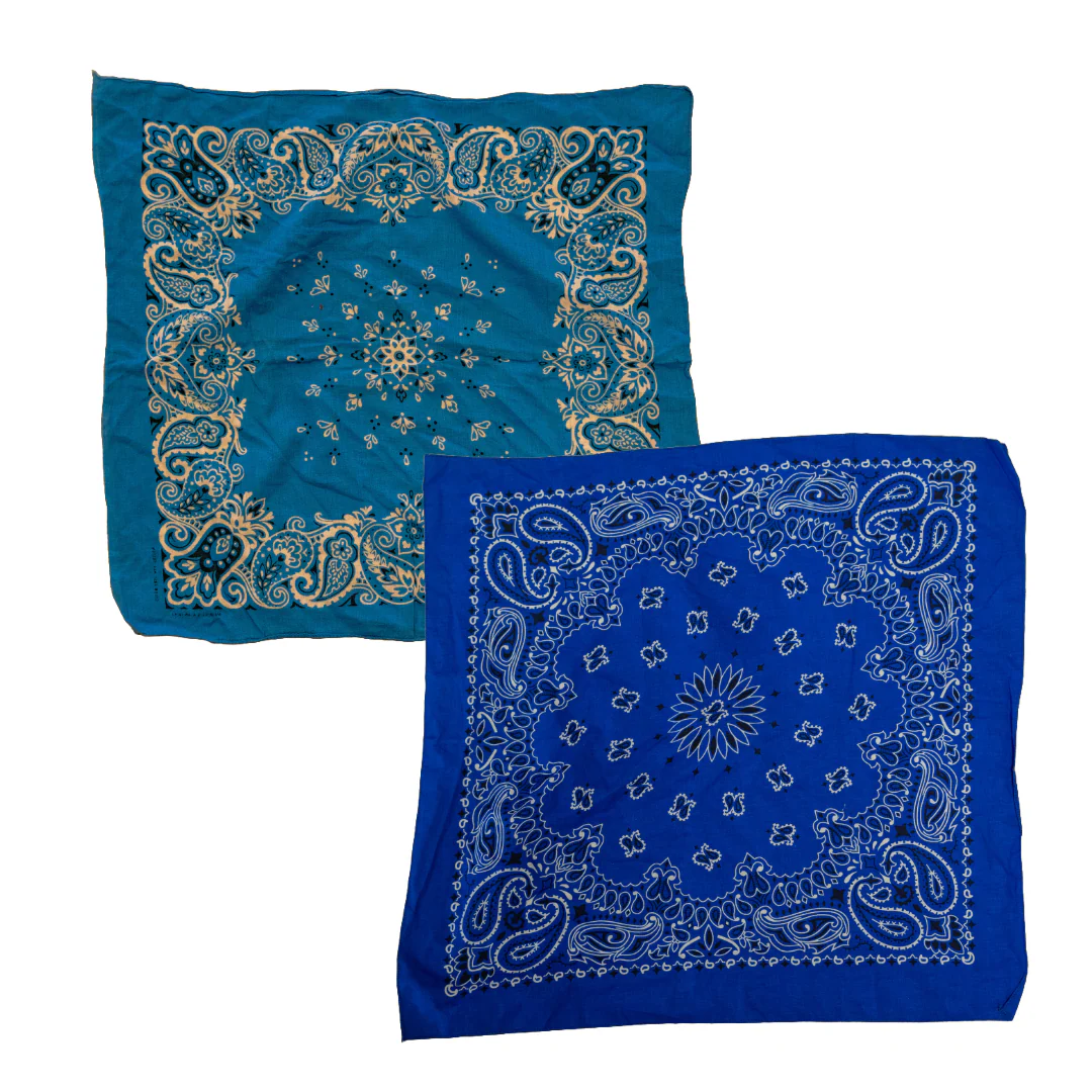 Vintage USA-Made Paisley Bandana - Image 5
